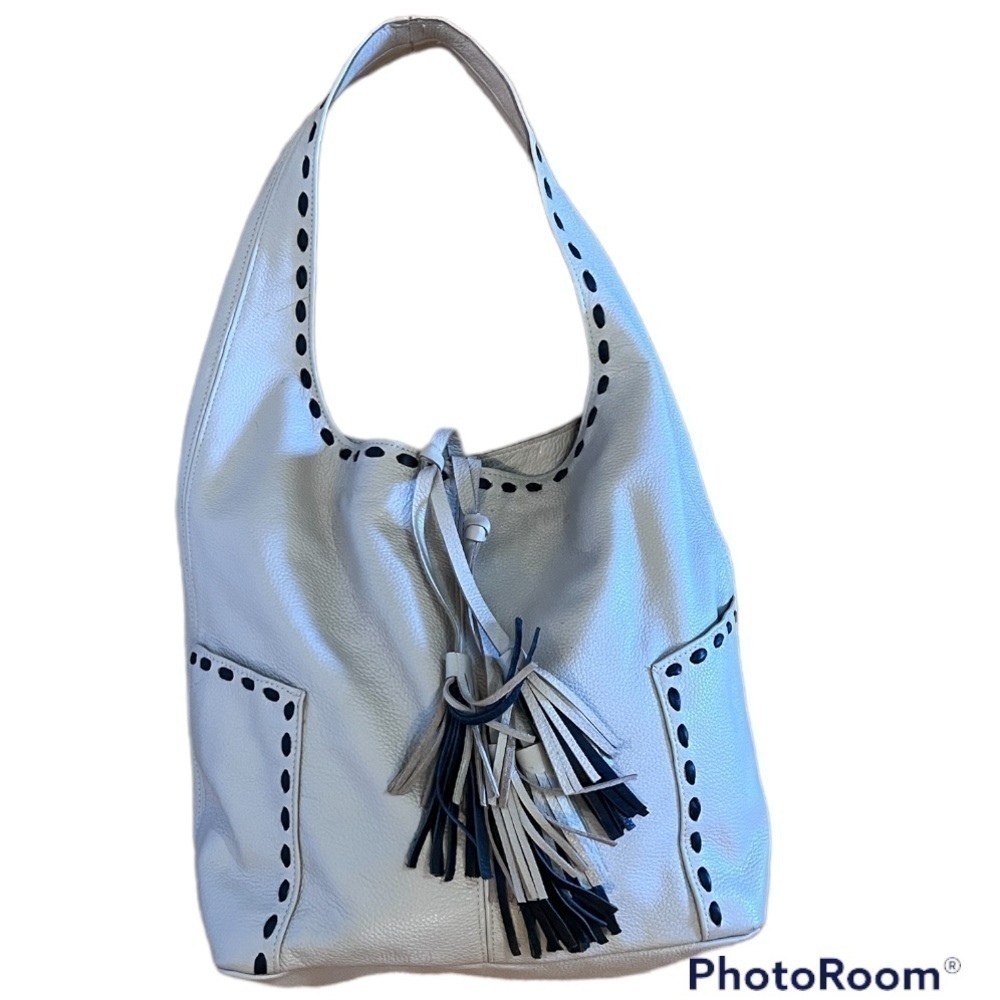 𝅺LARGE Pre Owned Shoulder Hobo (Laggo) Taupe & Black